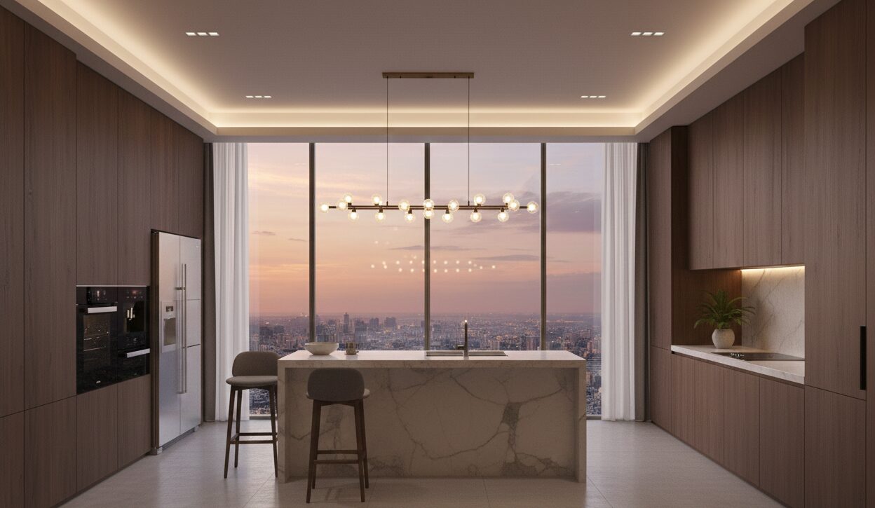 Living Room With Skyline View